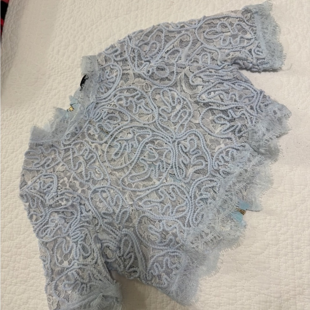Light Blue Lace Top